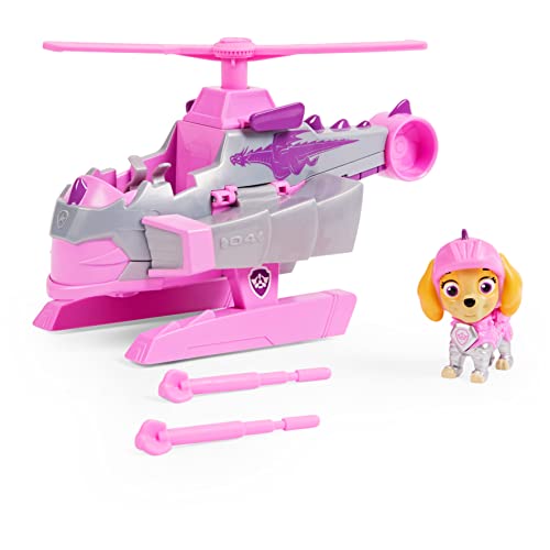 PAW PATROL, Rescue Knights Basis Fahrzeug Spielzeugauto von Skye mit Welpenfigur, Spielzeug geeignet für Kinder ab 3 Jahren PAW PATROL, Rescue Knights Basis Fahrzeug Spielzeugauto von Skye mit Welpenfigur, Spielzeug geeignet für Kinder ab 3 Jahren von PAW PATROL