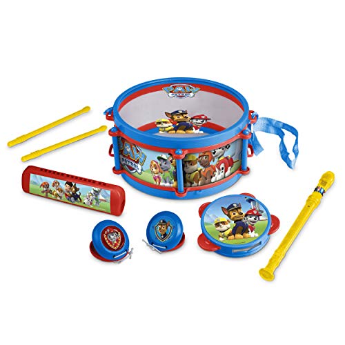 Paw Patrol Kindertrommel Set | Mehr als 5 Musikinstrumente Kinder ab 3 Jahre | Paw Patrol Kinder Musikinstrumente Set| Paw Patrol Spielzeug | Trommel Kinder Musik Instrumente ab 3 Jahren von HTI