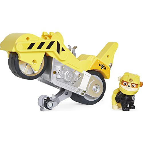 PAW PATROL Moto Pups Rubbles Motorrad mit Spielfigur, Fahrzeug mit Rückzugs- und Wheelie-Funktion, ab 3 Jahren, Basis Fahrzeug (Basic Vehicle) PAW PATROL Moto Pups Rubbles Motorrad mit Spielfigur, Fahrzeug mit Rückzugs- und Wheelie-Funktion, ab 3 Jahren, Basis Fahrzeug (Basic Vehicle) von PAW PATROL