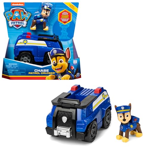 PAW PATROL, Polizei-Fahrzeug mit Chase-Figur (Basic Vehicle/Basis Fahrzeug), Spielzeugauto, ab 3 Jahren von PAW PATROL