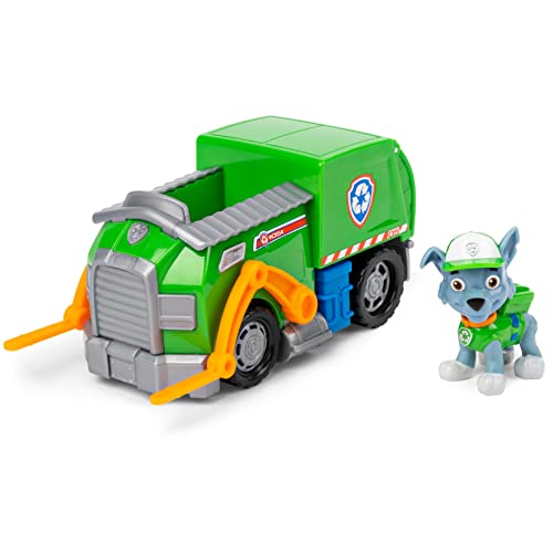 PAW PATROL, Recycling-Fahrzeug mit Rocky-Figur (Basic Vehicle/Basis Fahrzeug), Spielzeugauto, ab 3 Jahren von PAW PATROL