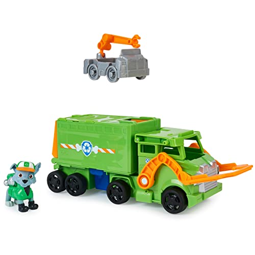 PAW PATROL 6065318 Big Pups Rocky Transforming Toy Truck mit Sammel-Actionfigur, Kinderspielzeug für Kinder ab 3 Jahren, 1 Big Rig Fahrzeug, 1 Rocky Figur, 1 Mini Rettungsfahrzeug PAW PATROL 6065318 Big Pups Rocky Transforming Toy Truck mit Sammel-Actionfigur, Kinderspielzeug für Kinder ab 3 Jahren, 1 Big Rig Fahrzeug, 1 Rocky Figur, 1 Mini Rettungsfahrzeug von PAW PATROL