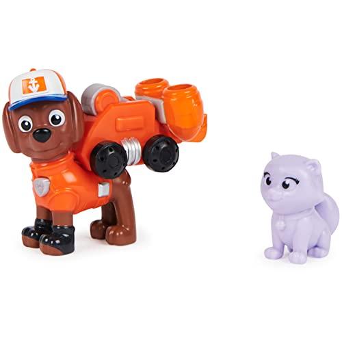 PAW PATROL 6065412, Big Truck Pups, Zuma Action-Figur mit Rettungsdrohne zum Anheften, Kabine als Hauptquartier und tierischem Freund, Kinderspielzeug von PAW PATROL