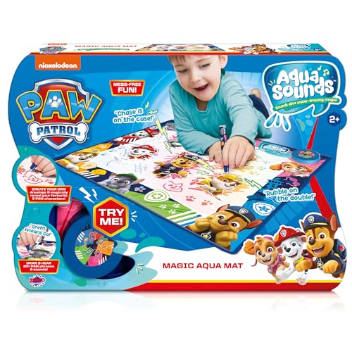PAW PATROL Aqua Sounds Magische Matte Wasserzeichnung, Charakter & Szene enthüllen, Macht Geräusche, während Sie kritzeln, klobiger Wasserstift, Kleinkinder Kinder ab 2 Jahren PAW PATROL Aqua Sounds Magische Matte Wasserzeichnung, Charakter & Szene enthüllen, Macht Geräusche, während Sie kritzeln, klobiger Wasserstift, Kleinkinder Kinder ab 2 Jahren von PAW PATROL