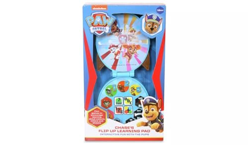 PAW PATROL - Chase's aufklappbares Lernblock-Spielzeug für Kinder – hilft bei der Entwicklung von Farben, Buchstaben und Formen – mit 4 lustigen interaktiven Aktivitäten, ab 18 Monaten von PAW PATROL