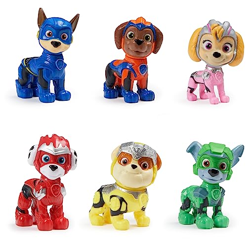 PAW PATROL: Der Mighty Kinofilm, Geschenkset mit 6 Superhelden-Spielfiguren, Spielzeug geeignet für Kinder ab 3 Jahren von PAW PATROL