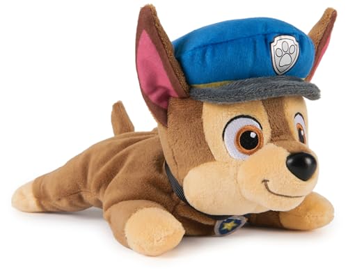 PAW PATROL GUND Chase Plush, Official Lounging Chase Plush Toy, Weighted Stuffed Animal, Sensory Toy for Ages 1 and Up, 8” von PAW PATROL
