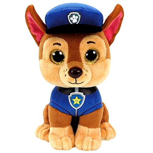 PAW Patrol Ty Chase Plüsch Figur mit Glitzeraugen | 15 cm | Softwool von PAW PATROL