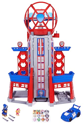 PAW Patrol: Der Mighty Kinofilm, XXL Hauptquartier aus dem Kinofilm, 91cm hoch, inklusive 2 Spielfiguren und 1 Basis Fahrzeug, Licht & Geräusche, Spielzeug geeignet für Kinder ab 3 Jahren von PAW Patrol