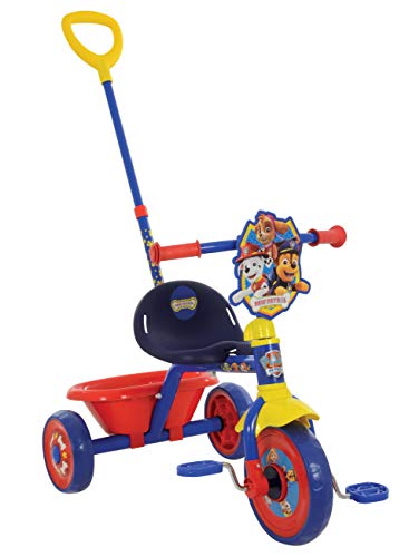 Paw Patrol First Ride On Trike - Lizenziertes Kinderfahrzeug mit verstellbarem Griff, Easy-Switch Pedalkupplung, pannensichere Reifen, Stahlrahmen, Schutzblech vorne, hintere Aufbewahrung, geeignet Paw Patrol First Ride On Trike - Lizenziertes Kinderfahrzeug mit verstellbarem Griff, Easy-Switch Pedalkupplung, pannensichere Reifen, Stahlrahmen, Schutzblech vorne, hintere Aufbewahrung, geeignet von PAW PATROL