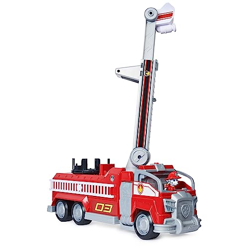 PAW PATROL Marshalls Transformations-Feuerwehrwagen aus dem Kinofilm, Deluxe Verwandlungsfahrzeug, mit Spielfigur und Zubehör und extra Langer Leiter, ab 3 Jahren PAW PATROL Marshalls Transformations-Feuerwehrwagen aus dem Kinofilm, Deluxe Verwandlungsfahrzeug, mit Spielfigur und Zubehör und extra Langer Leiter, ab 3 Jahren von PAW PATROL