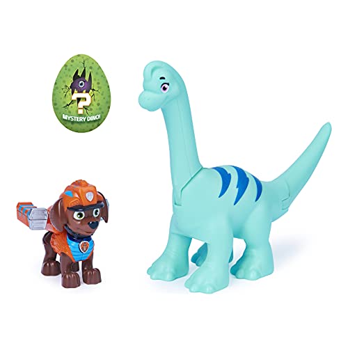 Paw Patrol Dino Rescue Zuma Hero Pup Spielfigur im Set mit beweglicher Dinosaurier-Figur und Überraschungs-Dino, Spielzeug für Kinder ab 3 Jahren von PAW PATROL