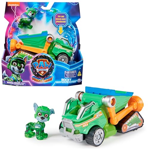 PAW Patrol: Der Mighty Kinofilm, Superhelden-Basis-Fahrzeug von Rocky mit Welpenfigur, Mülltransporter mit Licht- und Geräuscheffekten, Spielzeug geeignet für Kinder ab 3 Jahren PAW Patrol: Der Mighty Kinofilm, Superhelden-Basis-Fahrzeug von Rocky mit Welpenfigur, Mülltransporter mit Licht- und Geräuscheffekten, Spielzeug geeignet für Kinder ab 3 Jahren von PAW PATROL