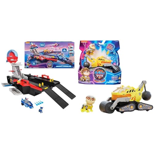 PAW PATROL: Der Mighty Kinofilm & : Der Mighty Kinofilm, Superhelden-Basis-Fahrzeug von Rubble mit Welpenfigur PAW PATROL: Der Mighty Kinofilm & : Der Mighty Kinofilm, Superhelden-Basis-Fahrzeug von Rubble mit Welpenfigur von PAW PATROL