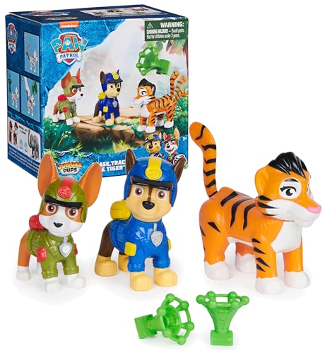 PAW PATROL: Jungle Pups Chase, Tracker & Tiger, Actionfiguren mit Geschoss, Kinderspielzeug für Jungen und Mädchen PAW PATROL: Jungle Pups Chase, Tracker & Tiger, Actionfiguren mit Geschoss, Kinderspielzeug für Jungen und Mädchen von PAW PATROL