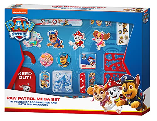 PAW Patrol - Mega Fan Set, Mitgebsel für Party oder Kindergeburtstag, 20-teilig, mit vielen Überraschungen, Accessoires und Zubehör, tolle Geschenk-Idee für Fans der Helfer auf vier Pfoten von KTN Dr. Neuberger GmbH