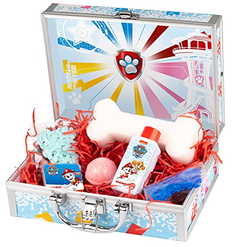 PAW Patrol - Pflege-Set und Bade-Spaß, Spiel- und Beauty-Koffer für Kinder, 6-teilig, mit Duschgel, Schwamm und bunten Bade-Zusätzen, besonderes Geschenk-Set für Kleinkinder und Fans PAW Patrol - Pflege-Set und Bade-Spaß, Spiel- und Beauty-Koffer für Kinder, 6-teilig, mit Duschgel, Schwamm und bunten Bade-Zusätzen, besonderes Geschenk-Set für Kleinkinder und Fans von PAW PATROL