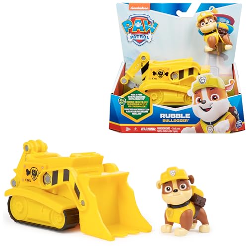 PAW Patrol 6056857 Rubbles Bulldozer und Figur (Basic Vehicle) von PAW PATROL