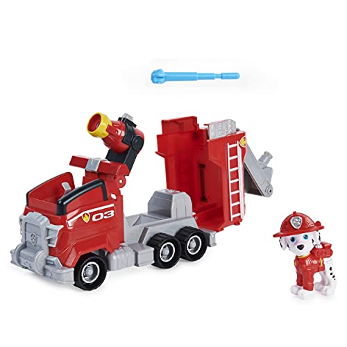 Paw Patrol, Marshall s Deluxe Movie Transforming Fire Truck Toy Car with Collectible Action Figure, Kids Toys for Ages 3 and up von PAW PATROL