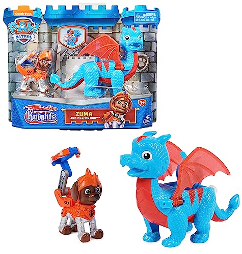 Paw Patrol, Rescue Knights Zuma und Dragon Ruby Actionfiguren-Set, Spielzeug geeignet für Kinder ab 3 Jahren Paw Patrol, Rescue Knights Zuma und Dragon Ruby Actionfiguren-Set, Spielzeug geeignet für Kinder ab 3 Jahren von PAW PATROL