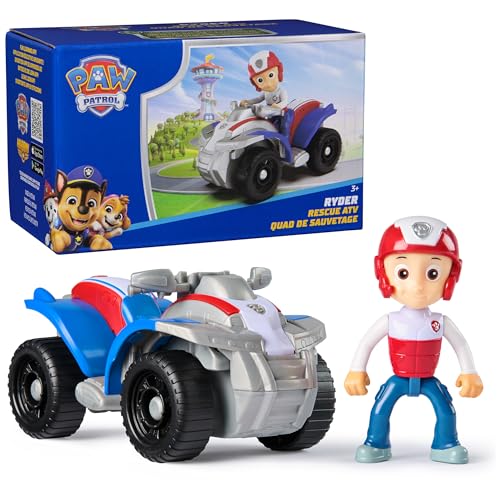Paw Patrol, Ryder's ATV Spielzeugfahrzeug mit Sammel-Actionfigur, nachhaltig denkendes Kinderspielzeug für Jungen & Mädchen ab 3 Jahren von PAW PATROL