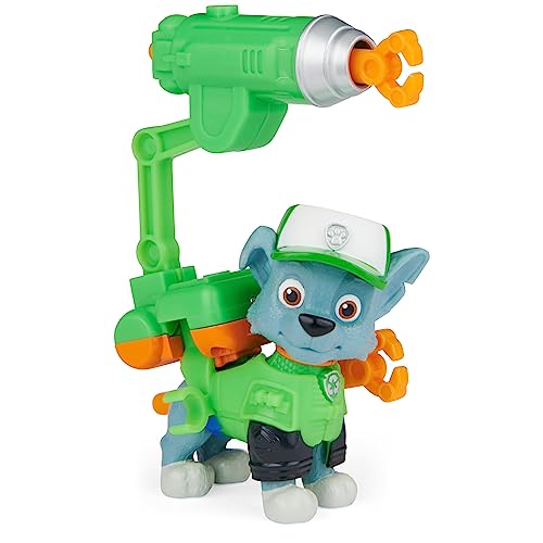 Paw Patrol, Movie Collectible Rocky Action Figure with Clip-on Backpack and 2 Projectiles, Kids Toys for Ages 3 and up von PAW PATROL