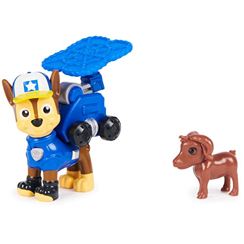 PAW PATROL Patrol 6065250, Big Truck Pups, Chase Action-Figur mit Rettungsdrohne zum Anheften, Kabine als Hauptquartier und tierischer Freund, Kinderspielzeug von PAW PATROL