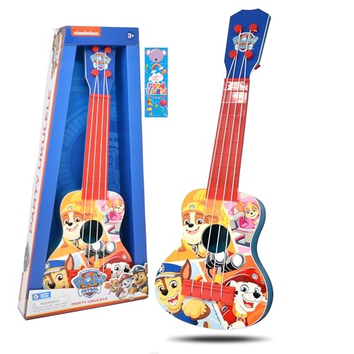 Paw Patrol Kinder-Spielzeug-Ukulele, Gitarre, 4 Saiten für Kleinkinder, Party, Gitarre, Ukulele, Spiel, Musikinstrument, Mini-Kindergitarre, Anfänger für Kinder von Paw Patrol