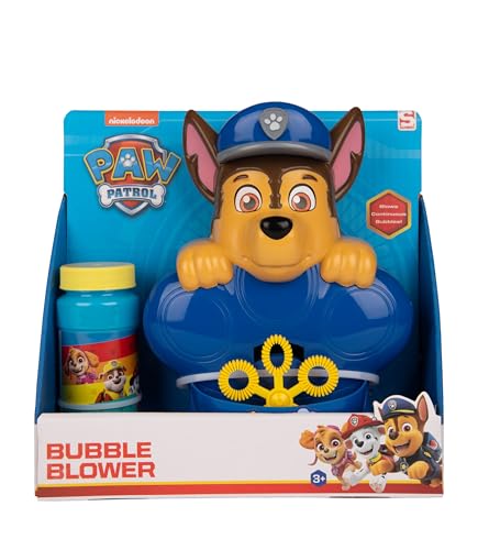 Paw Patrol Seifenblasenmaschine mit Flüssigseife Seifenblasenpistole + 100 ml Flüssigkeit Paw Patrol Chase von PAW PATROL
