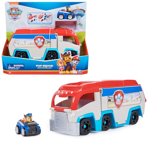 PAW PATROL, Pup Squad Patroller Teamfahrzeug mit Chase-Spielzeugauto, Spielzeug geeignet für Kinder ab 3 Jahren von PAW PATROL