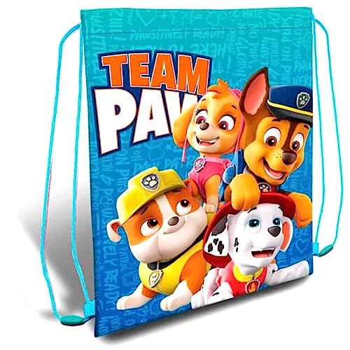 Paw Patrol Turnbeutel mit Kordelzug, 40 x 30 cm, Mehrfarbig von PAW PATROL