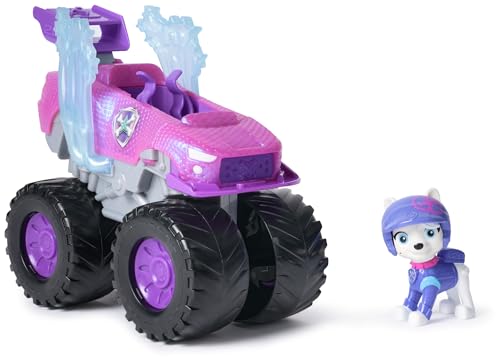Paw Patrol: Rescue Wheels Roxi Monster Truck mit Verwandlung und Sammel-Actionfigur, Spielzeug für Jungen und Mädchen ab 3 Jahren von Paw Patrol