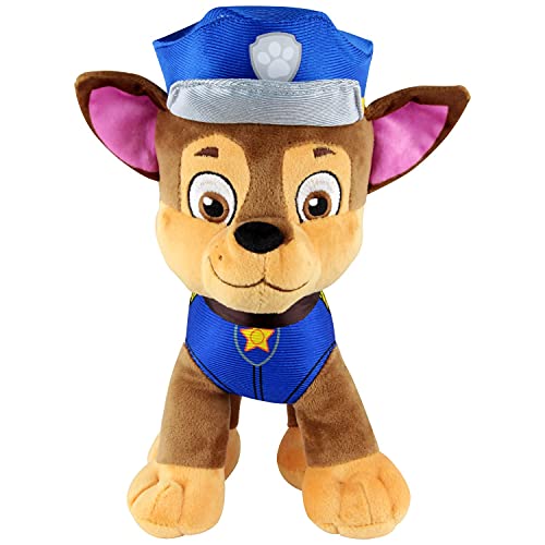 p:os 76963 PAW Patrol - Kuschel-Tier Hund Chase, Helfer auf Vier Pfoten, ca. 27,5 cm groß, süßes Plüsch-Tier zum Spielen und Kuscheln, Jungen und Mädchen von PAW PATROL