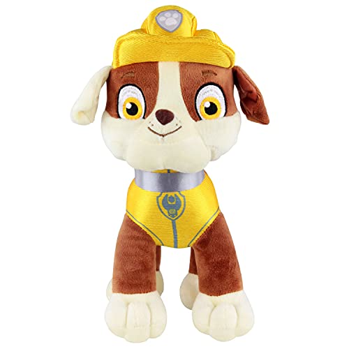 P:os 76965 PAW Patrol - Kuschel-Tier Hund Rubble, Helfer auf vier Pfoten, ca. 27,5 cm groß, süßes Plüsch-Tier zum Spielen und Kuscheln, ideal als Geschenk für Jungen und Mädchen P:os 76965 PAW Patrol - Kuschel-Tier Hund Rubble, Helfer auf vier Pfoten, ca. 27,5 cm groß, süßes Plüsch-Tier zum Spielen und Kuscheln, ideal als Geschenk für Jungen und Mädchen von p:os