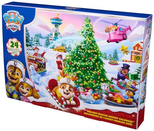 PAW Patrol Adventskalender 2025 zum Weihnachts-Episodenspecial – 24 Spielzeug-Überraschungen mit 7 Fahrzeugen, 11 Figuren und Zubehör, Spielzeug für Kinder ab 3 Jahren PAW Patrol Adventskalender 2025 zum Weihnachts-Episodenspecial – 24 Spielzeug-Überraschungen mit 7 Fahrzeugen, 11 Figuren und Zubehör, Spielzeug für Kinder ab 3 Jahren von PAW Patrol