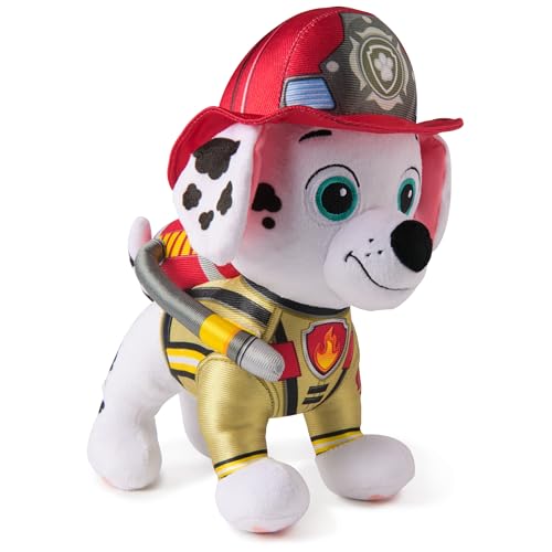 PAW Patrol Fire Rescue - Marshall Deluxe Plüschtier, 25 cm groß, in Feuerwehruniform und mit Löschrucksack, Spielzeug für Kinder ab 3 Jahren PAW Patrol Fire Rescue - Marshall Deluxe Plüschtier, 25 cm groß, in Feuerwehruniform und mit Löschrucksack, Spielzeug für Kinder ab 3 Jahren von PAW Patrol
