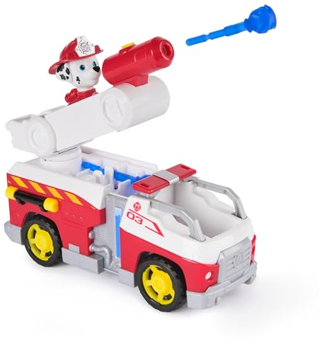 PAW Patrol Fire Rescue - Marshalls Feuerwehr-Fahrzeug mit kippbarer Leiter, Geschoss-Abwurf und Marshall Hundefigur, Spielzeug für Kinder ab 3 Jahren PAW Patrol Fire Rescue - Marshalls Feuerwehr-Fahrzeug mit kippbarer Leiter, Geschoss-Abwurf und Marshall Hundefigur, Spielzeug für Kinder ab 3 Jahren von PAW Patrol