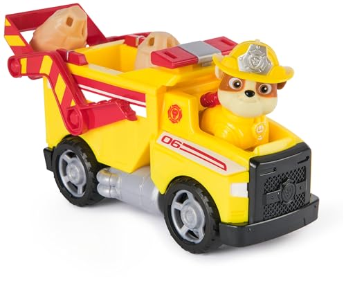 PAW Patrol Fire Rescue - Rubbles Rettungs-Truck mit Schaufel und Geschossen sowie Rubble Hundefigur, Spielzeug für Kinder ab 3 Jahren PAW Patrol Fire Rescue - Rubbles Rettungs-Truck mit Schaufel und Geschossen sowie Rubble Hundefigur, Spielzeug für Kinder ab 3 Jahren von PAW Patrol
