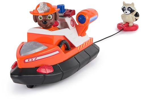 PAW Patrol Fire Rescue - Zumas Rettungsboot mit Zuma Hundefigur und Waschbärenfigur, Spielzeug für Kinder ab 3 Jahren von PAW Patrol