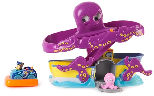 PAW Patrol Pup Squad - Oktopus Spielset mit Rennstrecke, Rampe, Chase Pup Squad Racer und Baby-Tintenfisch, geeignet für Kinder ab 3 Jahren PAW Patrol Pup Squad - Oktopus Spielset mit Rennstrecke, Rampe, Chase Pup Squad Racer und Baby-Tintenfisch, geeignet für Kinder ab 3 Jahren von PAW Patrol