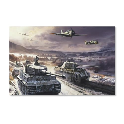 1000 Stück Puzzle,Panzer und Flugzeuge,Erwachsene Kinder Papier Spielzeug Lernspiel(38x26cm)-Y3 von PAWCA