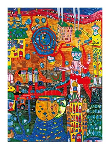 Bluebird Puzzle - The 30 Days Fax Painting, Hundertwasser—52 * 38cm Bluebird Puzzle - The 30 Days Fax Painting, Hundertwasser—52 * 38cm von PAWCA
