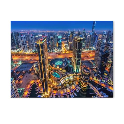 Doha, Katar,Puzzles für Erwachsene 1000 Teile, Klassische Puzzle Puzzle Schwierig für Erwachsene Teenager Freizeit Spaß Spiel Spielzeug (75x50cm)-Y2 von PAWCA