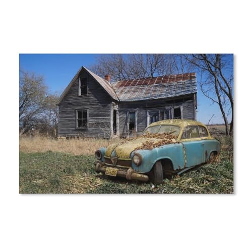 Oldtimer,Puzzles 1000 Teile für Erwachsene, Klassische Puzzle Kinder Puzzle Herausfordernde Und Schwierige Rätsel für Erwachsene Und Jugendliche(50x70cm)-Y9 von PAWCA