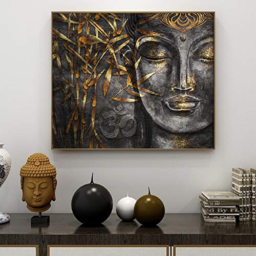 Puzzle 1000 Teile Abstrakte Buddhismusmalerei Kunstmalerei Buddhismus Emotion Bild Buddha Dekoration Puzzle 1000 Teile New York Geschicklichkeitsspiel für die ganze Familie, (38X26cm) von PAWCA