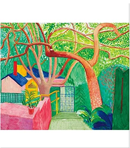 Puzzle 1000 Teile David Hockney Replik Poster Holzspielzeug für Erwachsene Dekompressionsspiel75*50cm von PAWCA