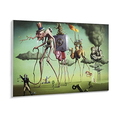 Puzzle 1000 Teile Retro psychedelische Malerei Salvador Dali Surrealismus Wandkunst Zusammenfassung Puzzle 1000 Teile New York Geschicklichkeitsspiel für die ganze Familie（38x26cm von PAWCA
