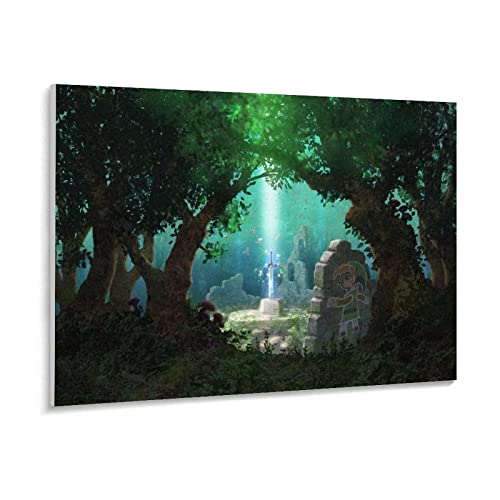 Puzzle 1000 Teile Spielkunstmalerei Die Legende von Zelda: Atem der Wildnis Puzzle 1000 Teile Geschicklichkeitsspiel für die ganze Familie, farbenfrohes Platzierungsspie(50x70cm) von PAWCA