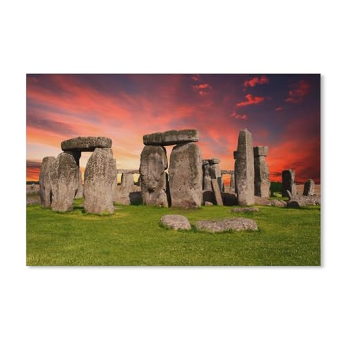 Stonehenge,Puzzles 1000 Teile für Erwachsene, Klassische Puzzle Jungen Mädchen Puzzle für Kinder Teenager Lernspiel Spielzeug(75x50cm)-Y3 von PAWCA