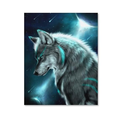 Wolf Und Planet,Puzzles 1000 Teile für Erwachsene, Klassische Puzzle Jungen Mädchen Puzzle für Kinder Teenager Lernspiel Spielzeug(75x50cm)-Y3 von PAWCA